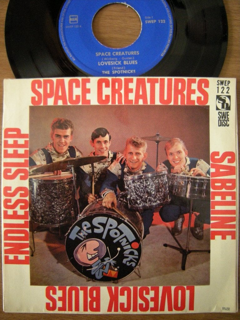 The Spotnicks (Space Creatures) ep., Gebruikt, 7 inch, Ophalen of Verzenden, EP
