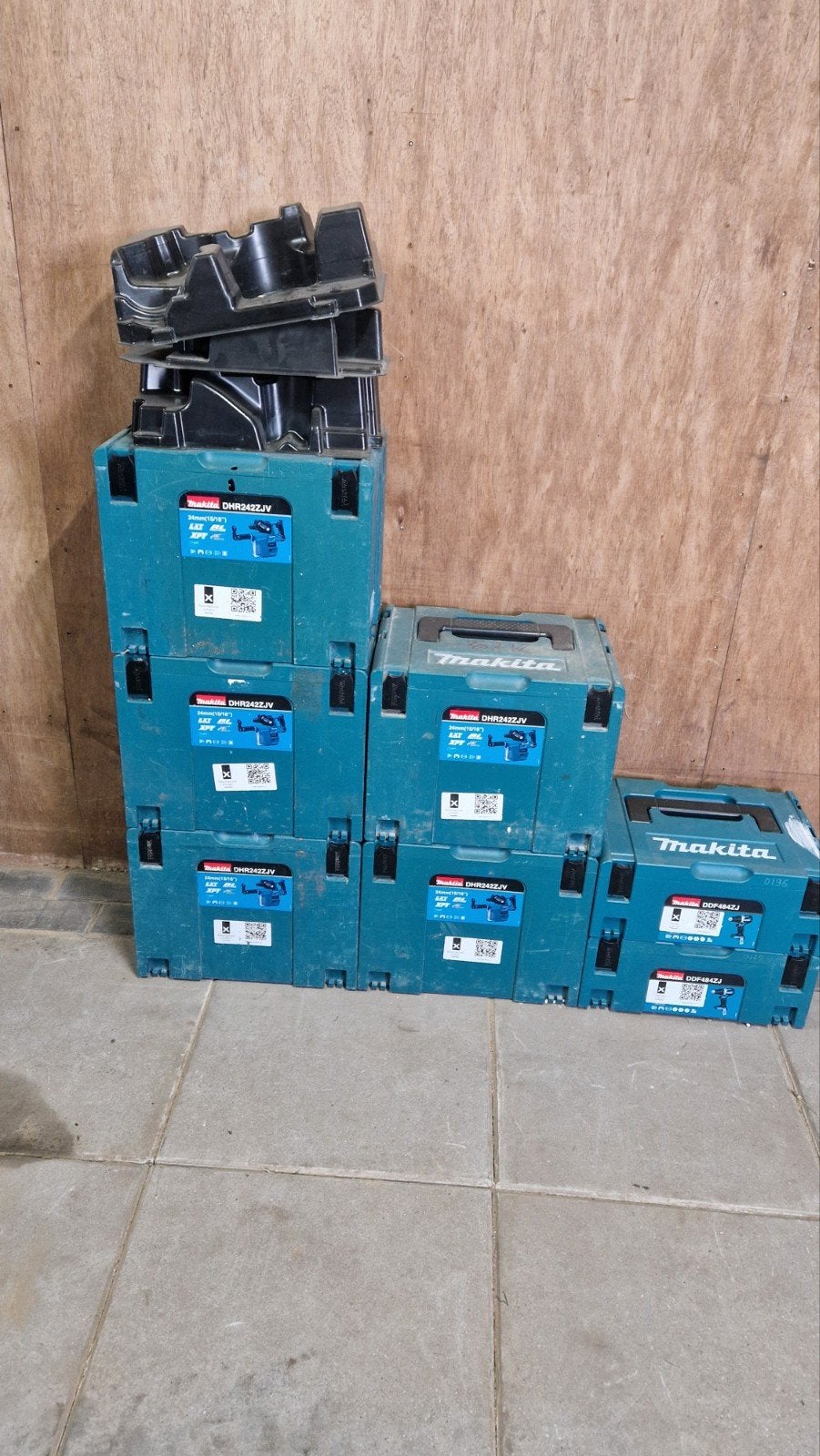 Makita M Boxen Set: 5x Type 4, 2x Type 2, 3x Inlay, Ophalen of Verzenden, Gebruikt