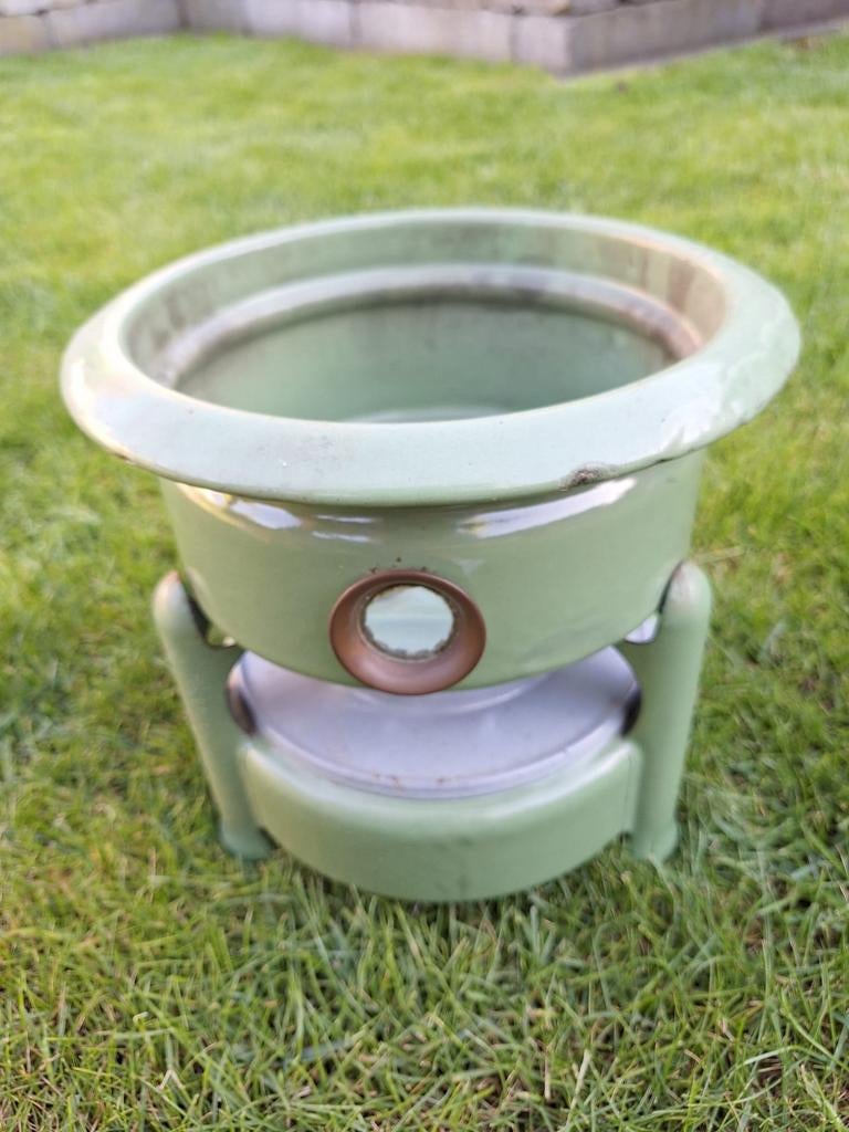 Groene brocante keukenspullen, Ophalen of Verzenden