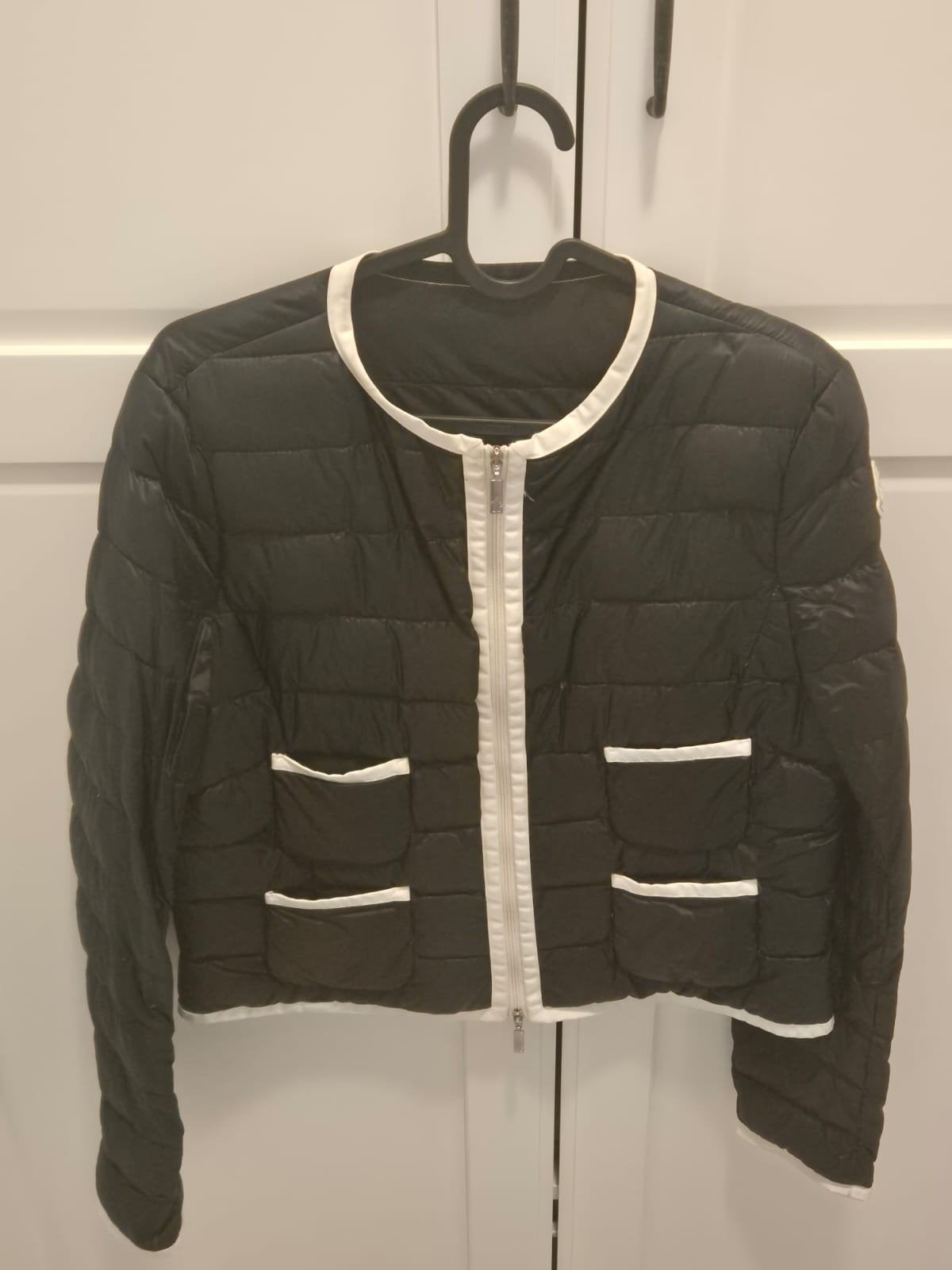 moncler jasje, Ophalen of Verzenden, Gedragen, Maat 36 (S), Zwart