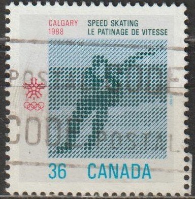 4230. Canada 1031 gest. Olymp. Spelen, Postzegels en Munten, Ophalen of Verzenden, Gestempeld, Noord-Amerika