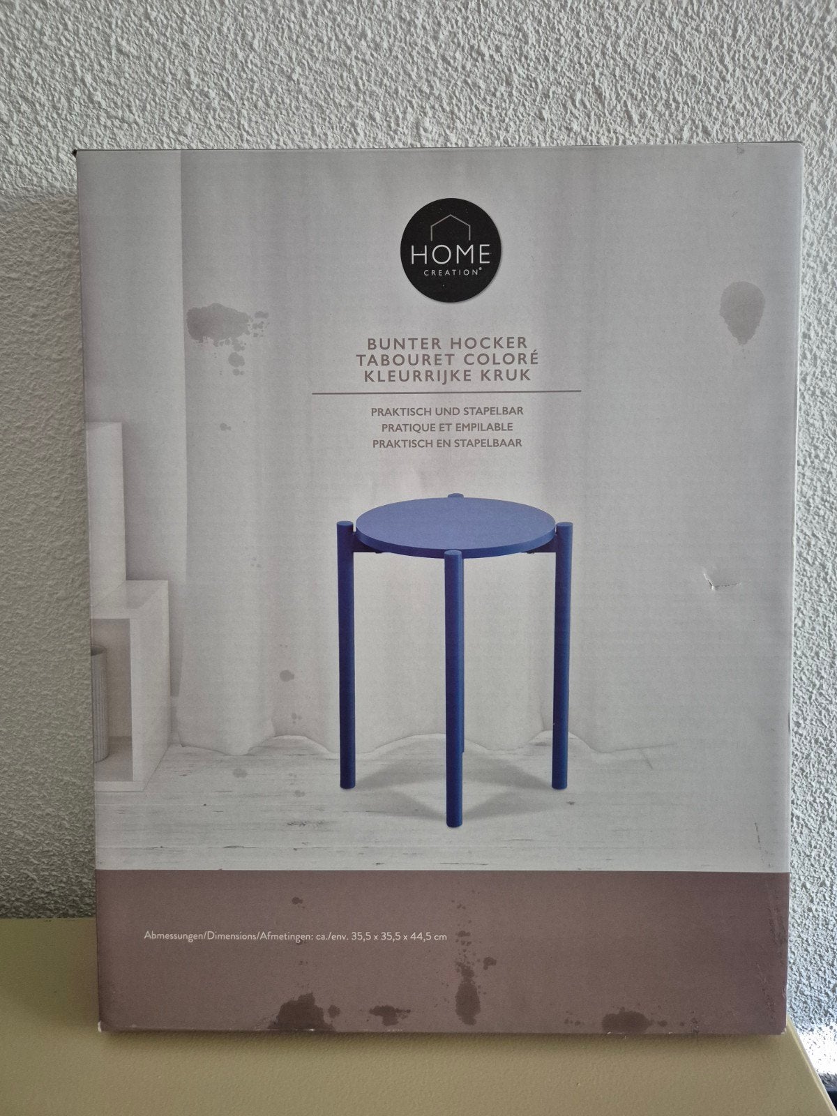 Home Creation Kleurrijke Kruk - Nieuw in doos, Huis en Inrichting, Ophalen, Nieuw, Overige materialen