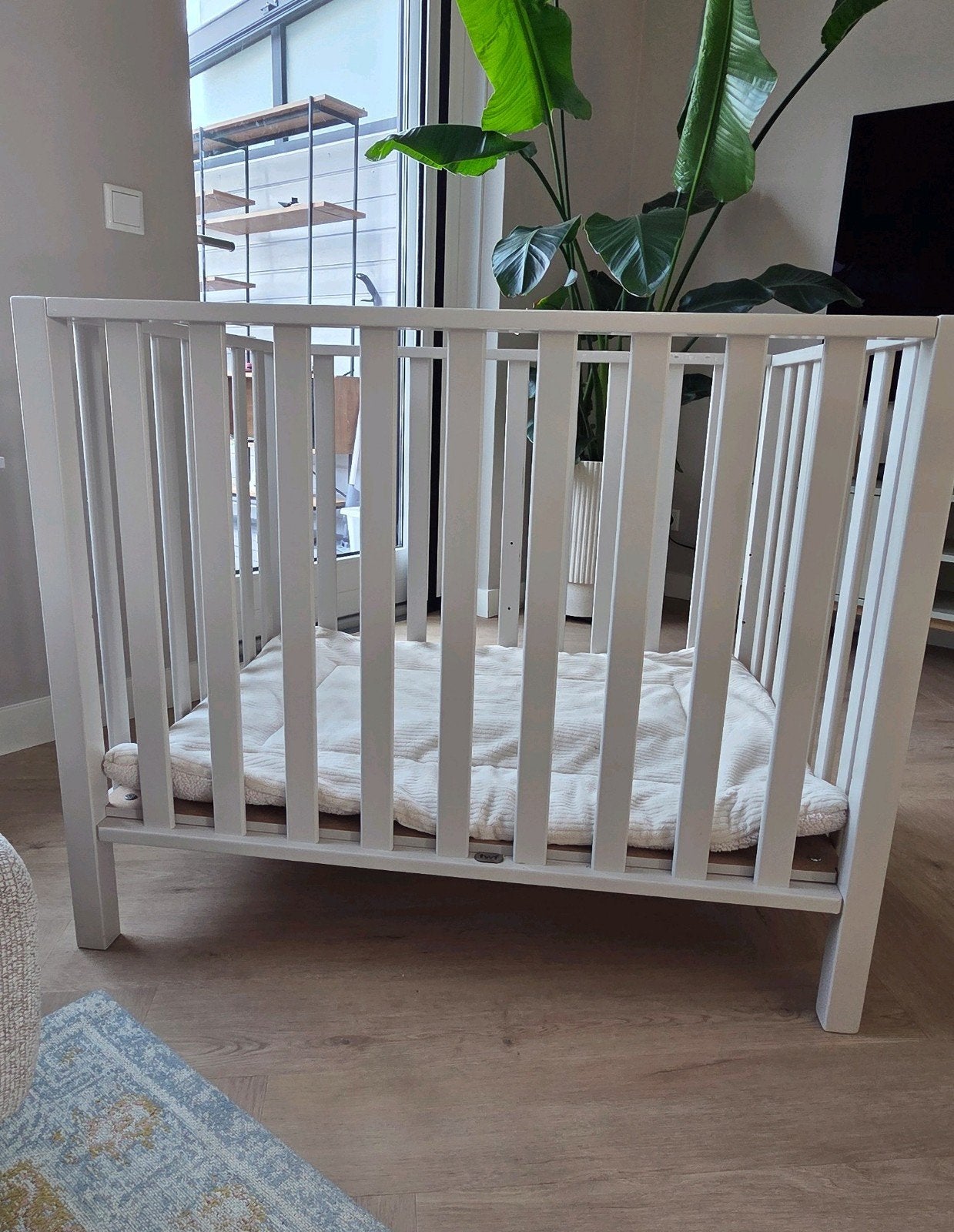 TWF Ledikant - Wit (78x98x62 cm), Ophalen, Gebruikt, Minder dan 140 cm, 70 tot 85 cm