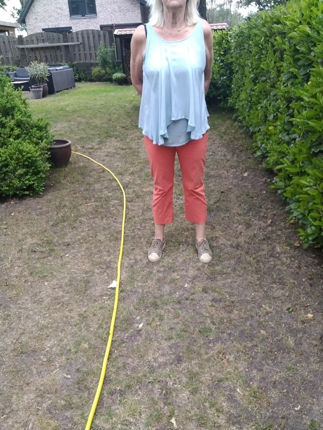 Blauw tuniek van Costes maat 42, Blauw, Maat 42/44 (L), Ophalen of Verzenden, Zo goed als nieuw