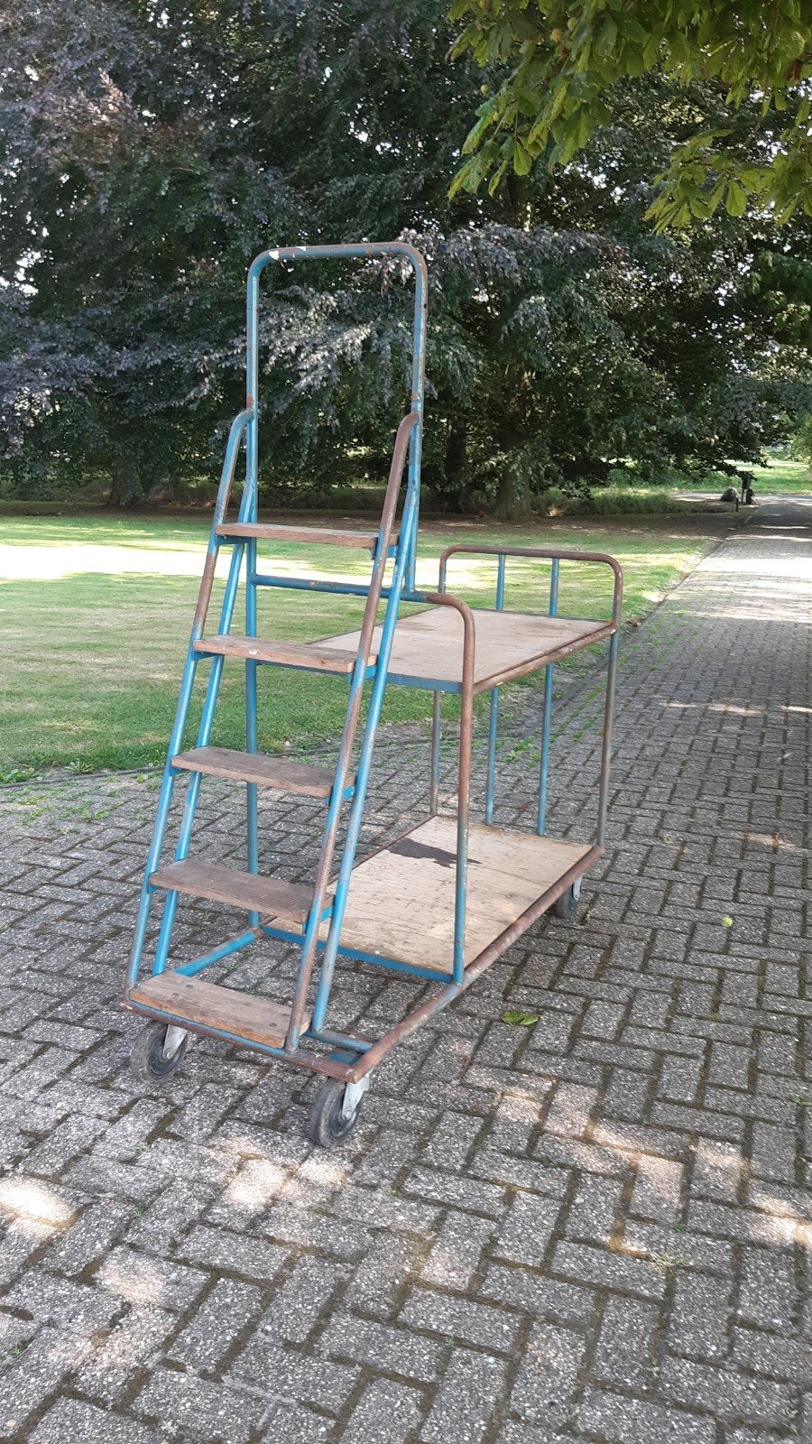 Fetra Etagewagen met trap/Orderverzamelwagen kar, 100 liter of meer, Ophalen, Transportkar