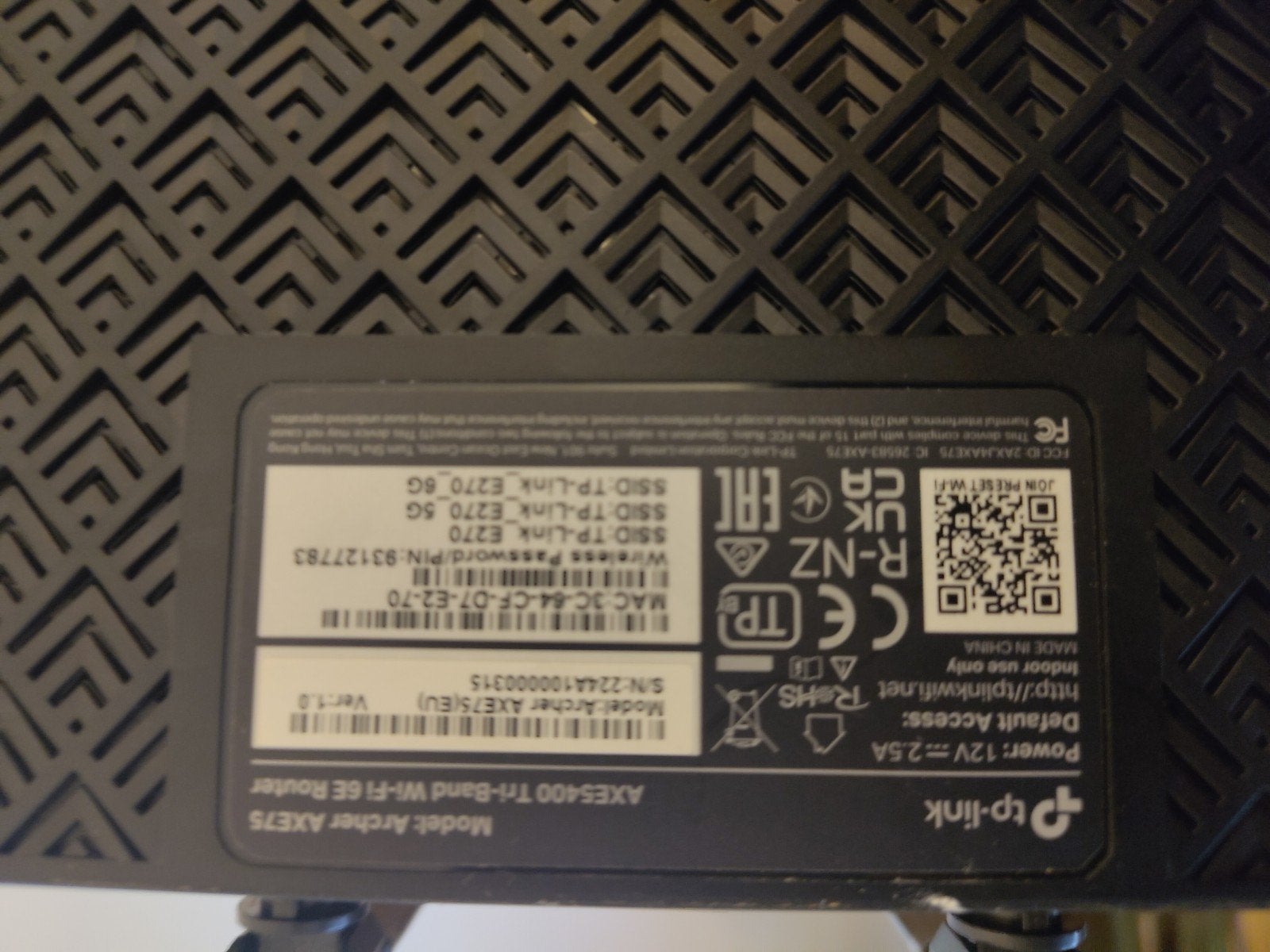 TP Link AXE75 AXE5400, Computers en Software, Routers en Modems, Ophalen, Zo goed als nieuw, Router met modem, TP Link TP-Link Archer