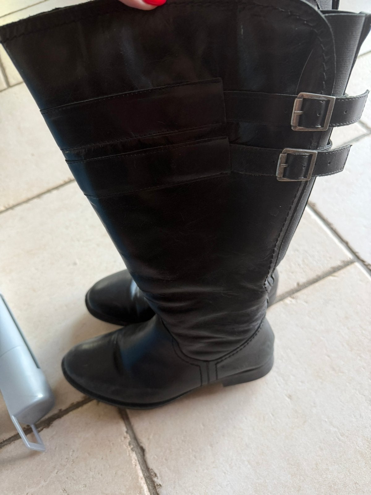 Zwarte JJ Footwear laarzen met wijde schacht maat 39, Kleding | Dames, Hoge laarzen, Zwart, Ophalen of Verzenden, Zo goed als nieuw