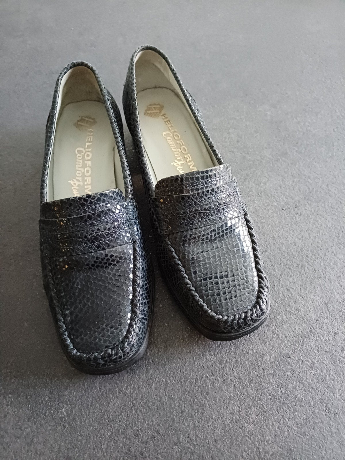 Helioform Comfort Plus zwarte lak mocassins - maat 38, Ophalen of Verzenden, Zo goed als nieuw, Helioform, Instappers