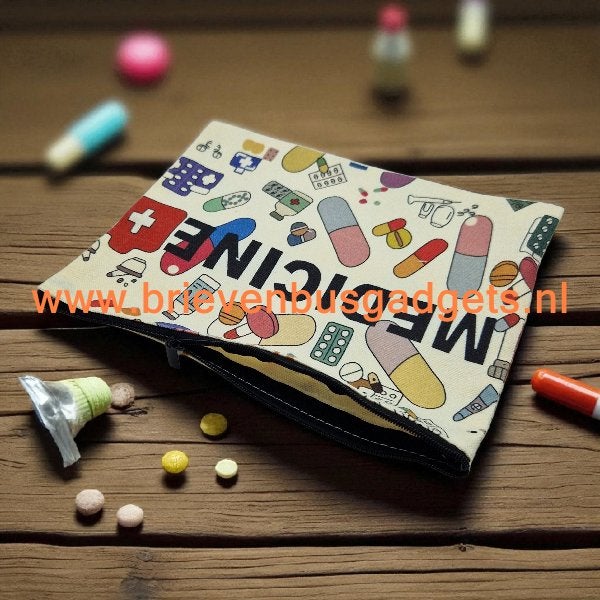 Compact reistasje voor medicijnen of elektronica, Overige materialen, Nieuw, Minder dan 50 cm, Www.brievenbusgadgets.nl