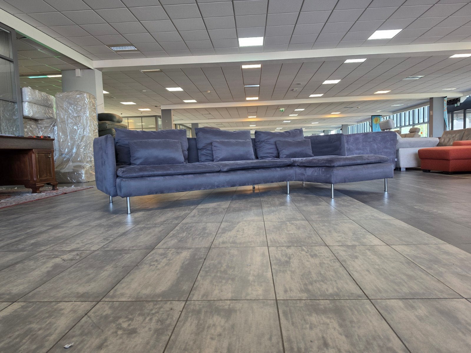 ✅️️️️️️️ GEREINIGD donkergrijze hoekbank 290x160 | BEZORGEN, 250 tot 300 cm, Info@onbekend.nl, Hoekbank, Ophalen of Verzenden