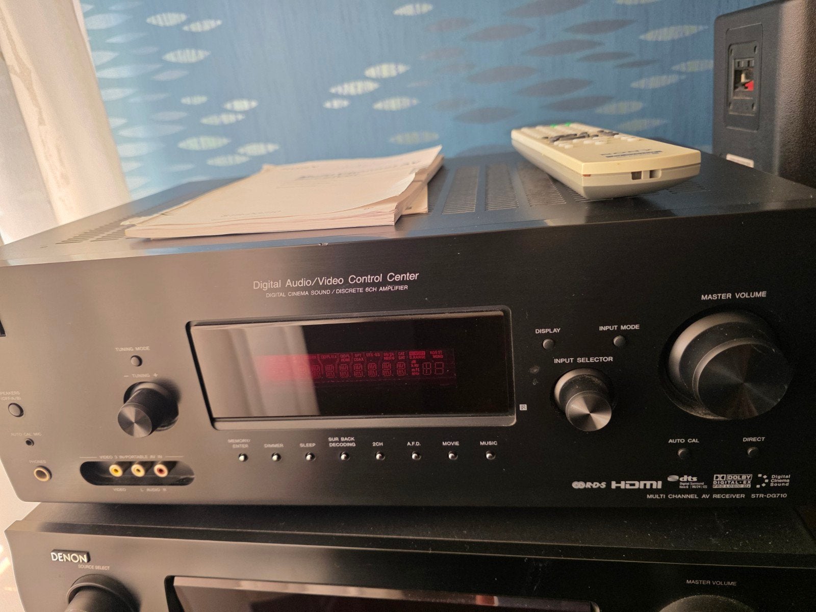 Sony STR-DG710 MULTICHANNEL AV RECEIVER, Ophalen, Zo goed als nieuw, 60 tot 120 watt, Sony