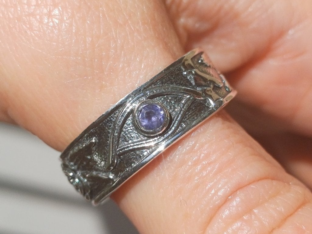 Vanoli 925 zilveren ring met amethist en roosjes maat 21, Daiva1973@hotmail.com, Vanoli, 20 of groter, Amsterdam
