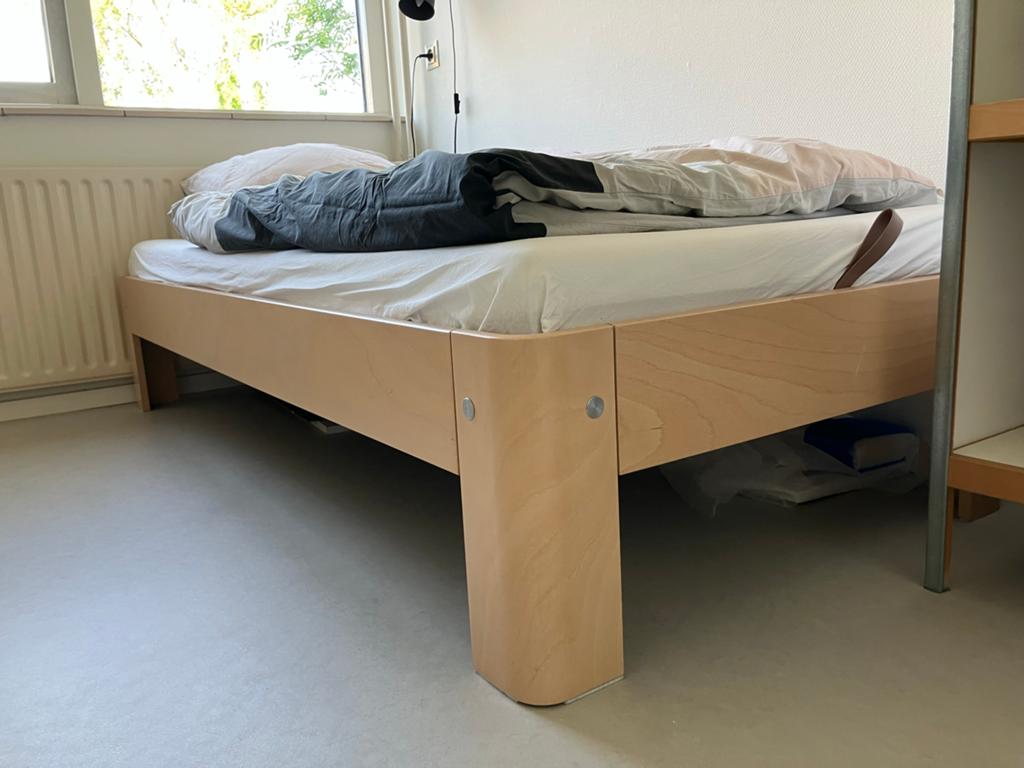 Auping Auronde eenpersoonsbed 90x200cm met spiraal, Huis en Inrichting, Slaapkamer | Bedden, Ophalen, Design klassieker, 90 cm