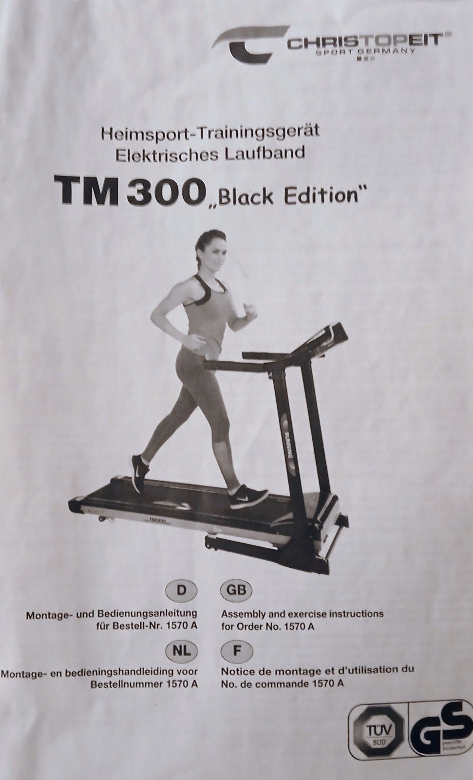 Christopeit TM 300 Black Edition Loopband