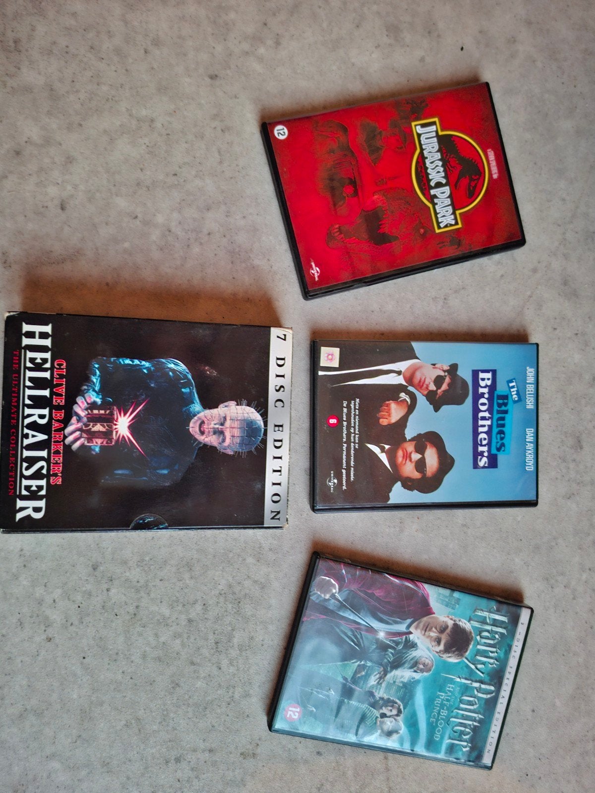 Hellraiser Ultimate Collection (7-disc) + Jurassic Park, etc, Vanaf 16 jaar, Nederlands, Inclusief doosje, Ophalen