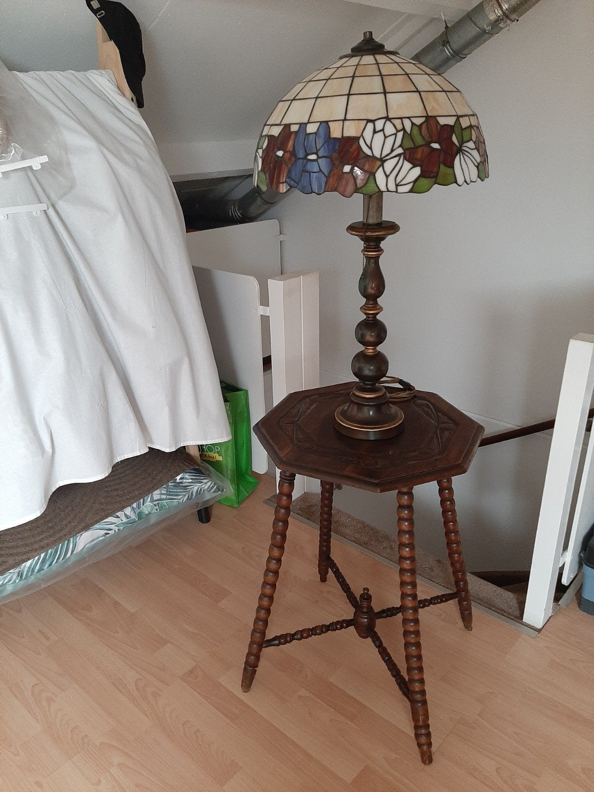 Zeer fraaie tifany tafellamp punt gaaf, Antiek en Kunst, Ophalen