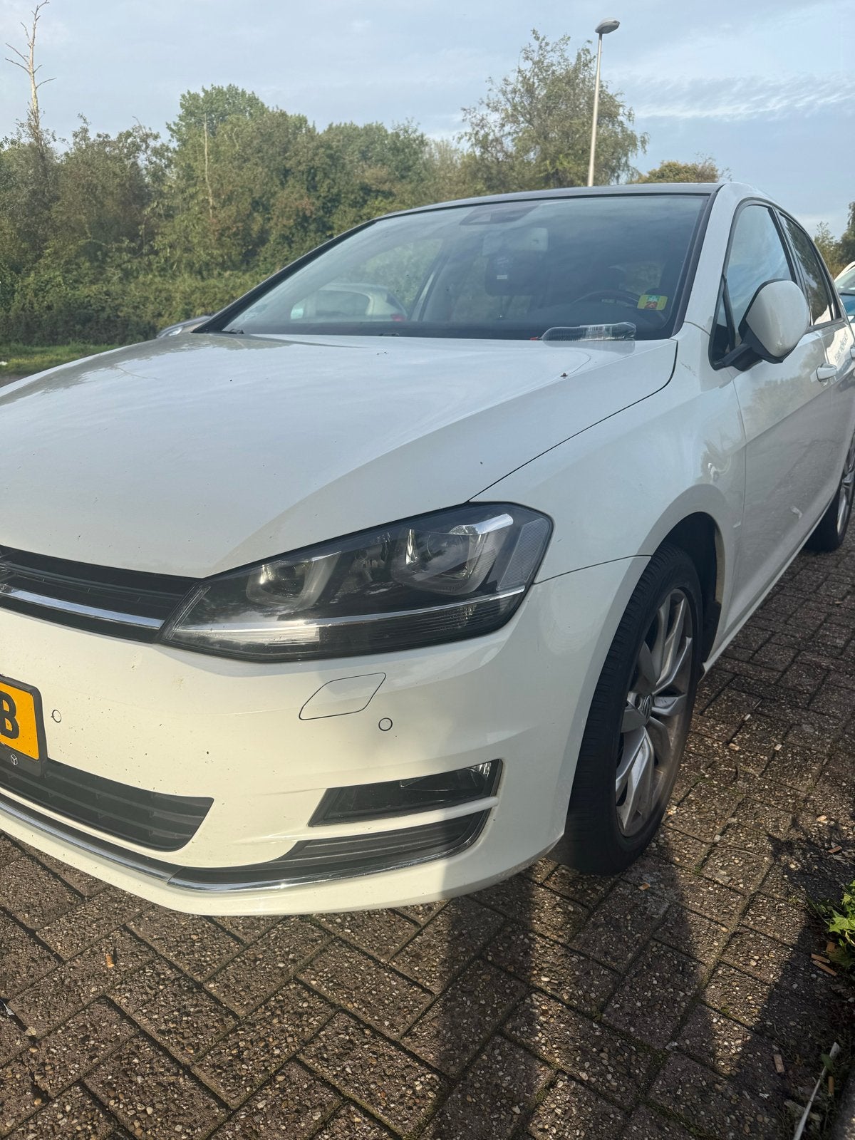 Volkswagen Golf 1.4 TSI 103KW DSG 2013 Wit, Auto's, Zwart, 4 cilinders, Leder en Stof, Wit