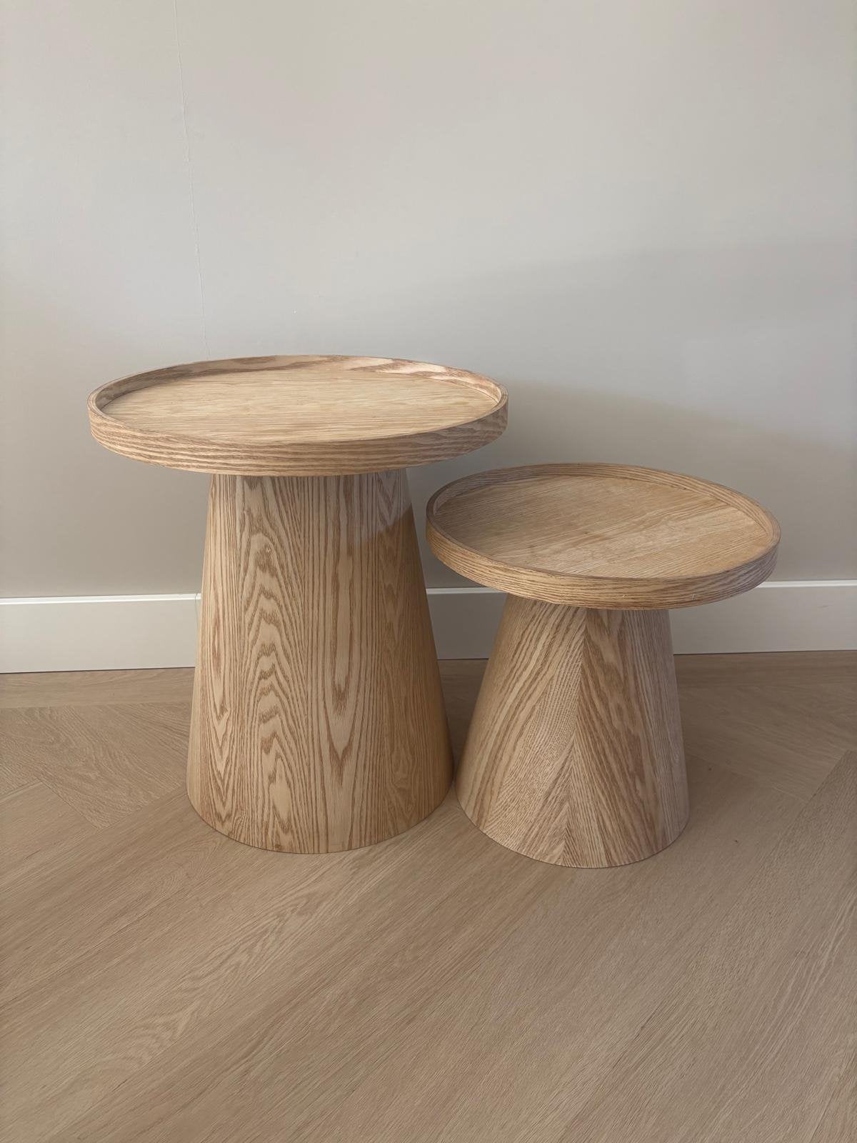 Bijzettafeltjes, Minder dan 55 cm, Rond, Zo goed als nieuw, Ophalen