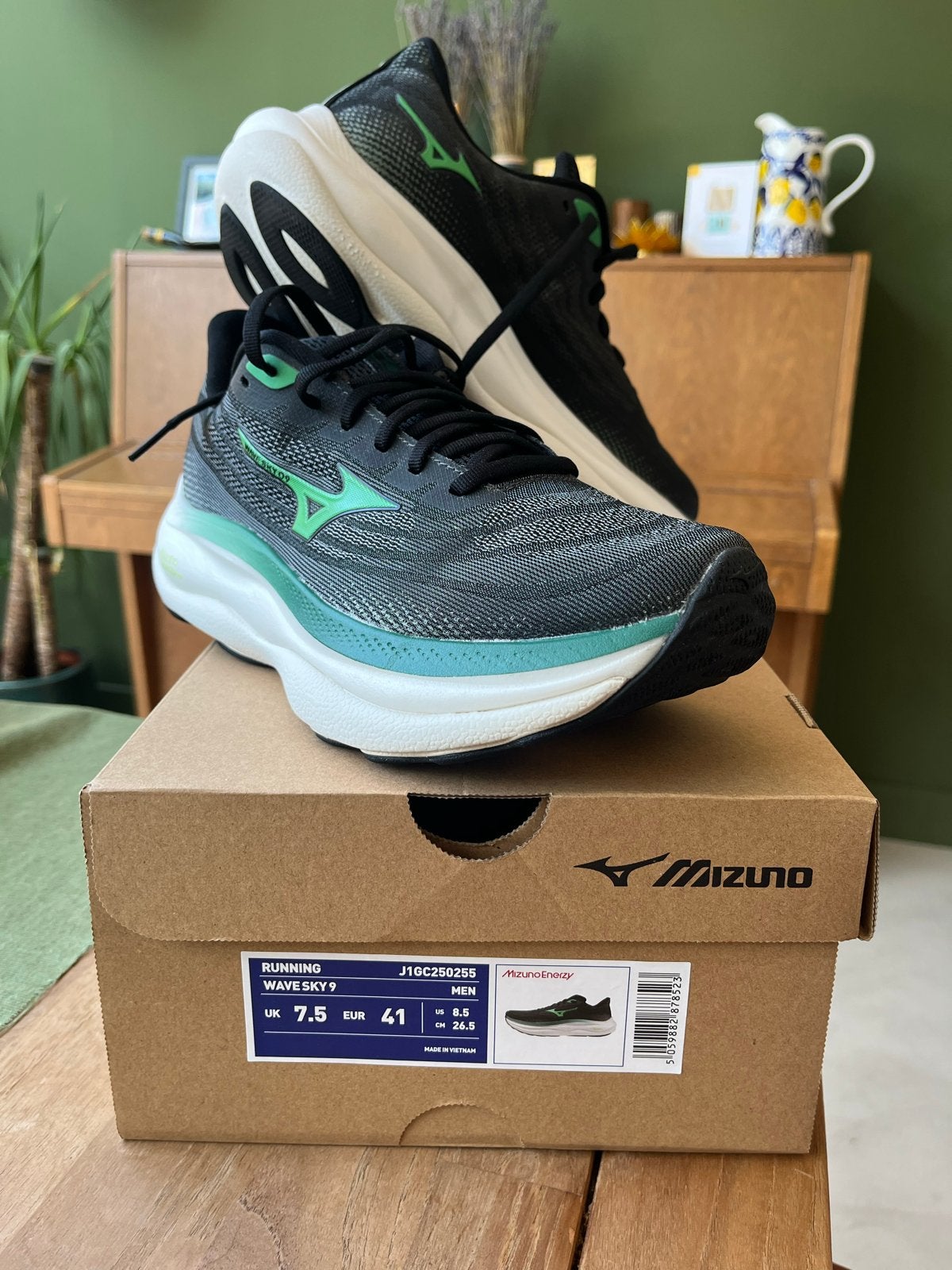 ZGAN Mizuno Wave Sky 9 Hardloopschoenen - Maat 41, Ophalen of Verzenden, Zo goed als nieuw, Hardlopen, Hardloopschoenen