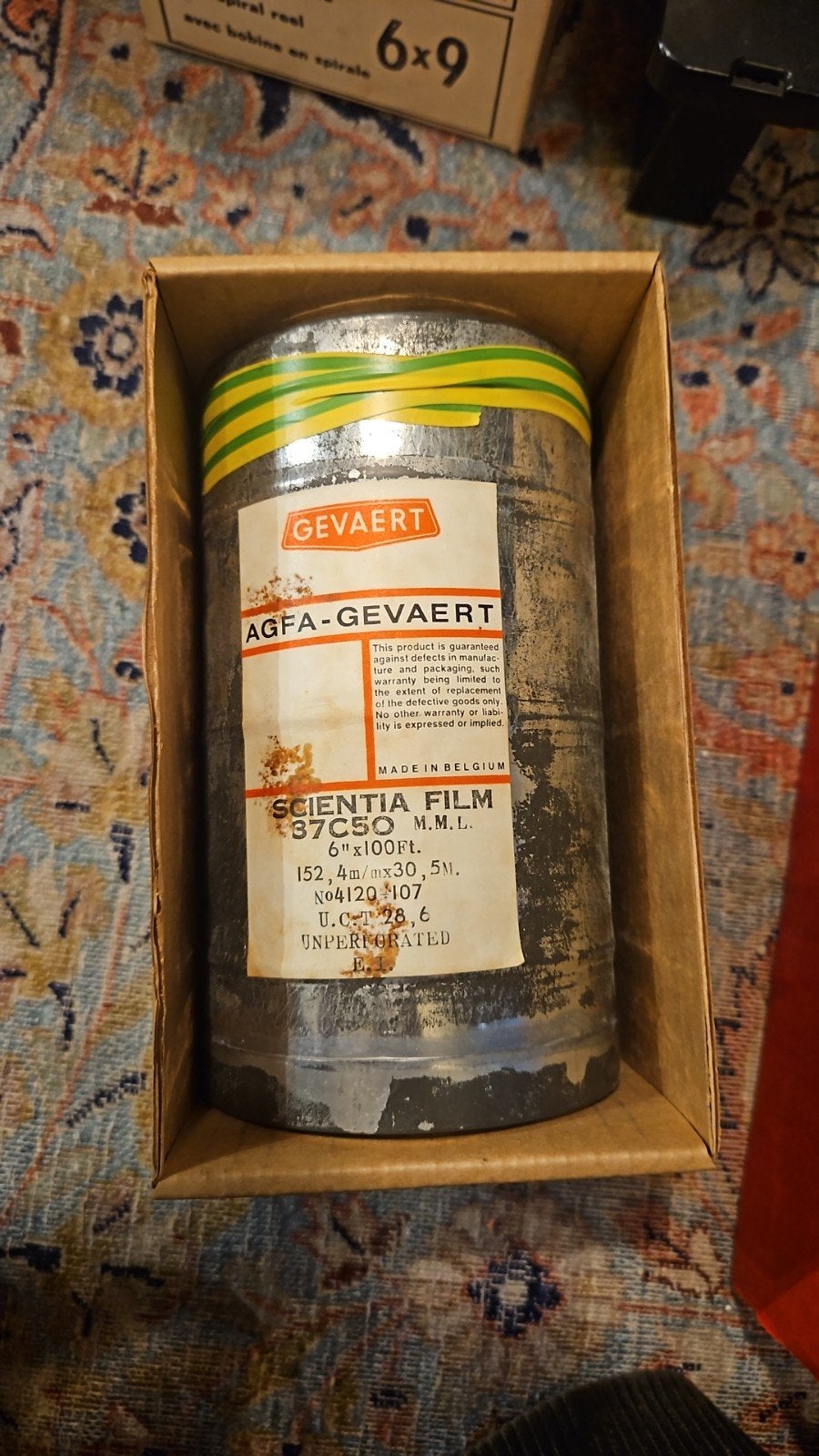 AGFA-GEVAERT Scientia Film 37C50 M.M.L. 6"x100Ft, Ophalen of Verzenden