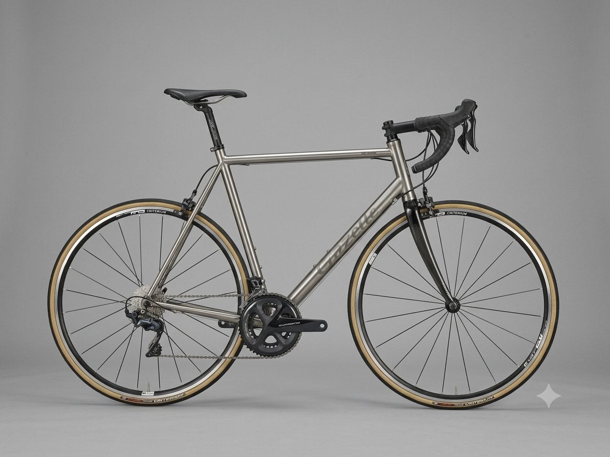 Titanium Gazelle maat 60 105/Ultegra en DT-Swiss wielen, Fietsen en Brommers, Fietsen | Racefietsen, 28 inch, Zo goed als nieuw