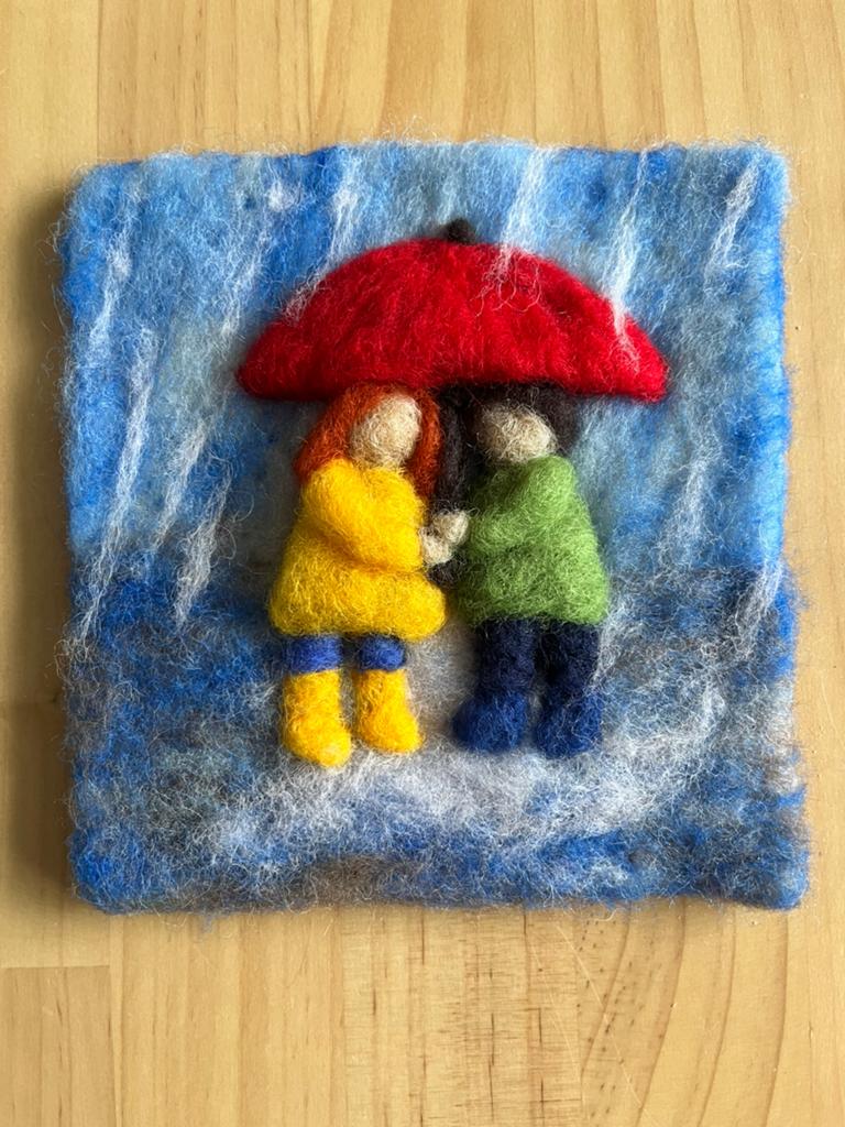 Vilten schilderijtje kinderkamer, Ophalen of Verzenden