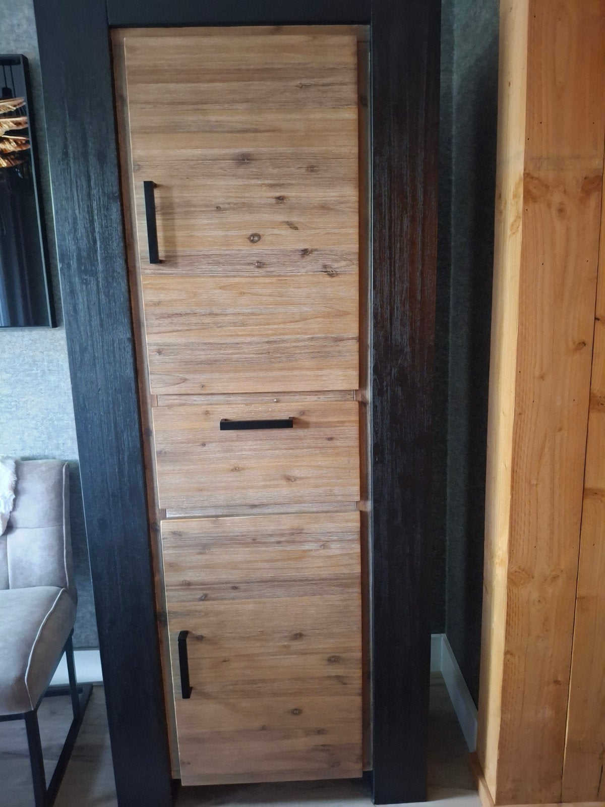 Houten kast met lades en deuren -  3 jaar oud, Huis en Inrichting, Kasten | Kledingkasten, Ophalen, 50 tot 100 cm, Zo goed als nieuw
