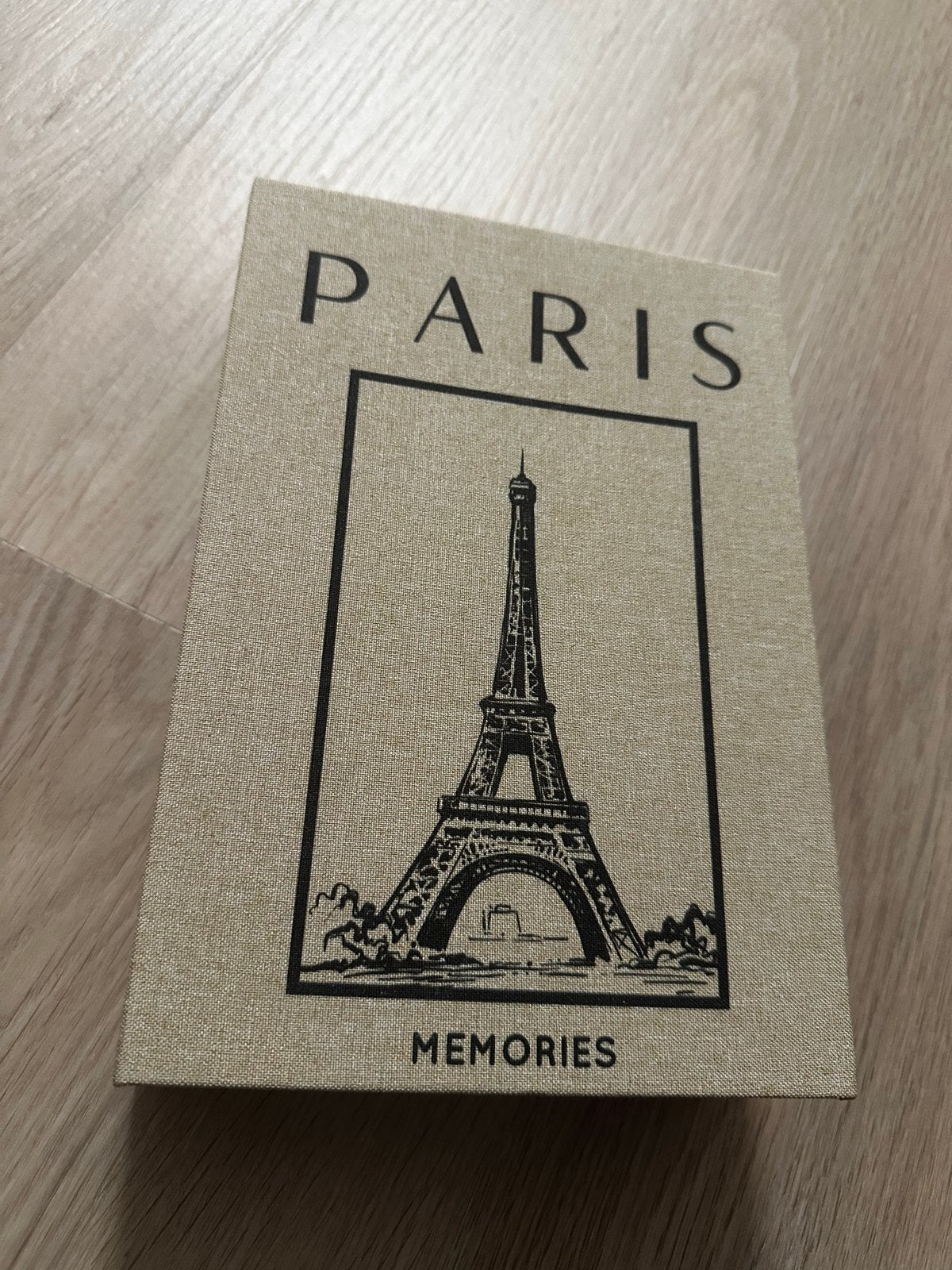 Decoratieve opbergdoos 'Paris Memories' met Eiffeltoren, Beige, Nieuw, Ophalen of Verzenden, Klassiek