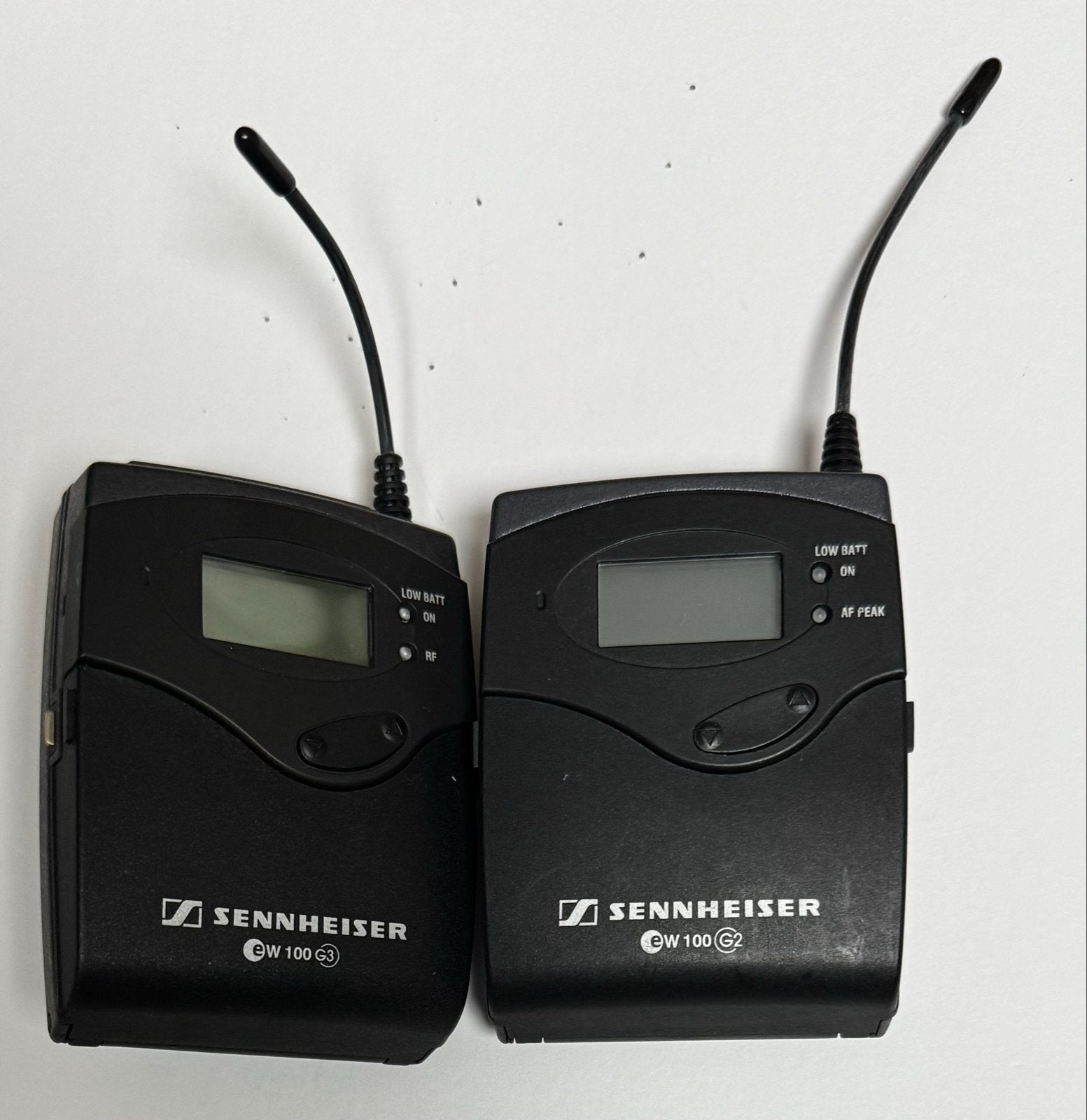 Sennheiser ew100 zenders: 1x G3 en 1x G2, Ophalen of Verzenden, Gebruikt, Overige typen, Draadloos