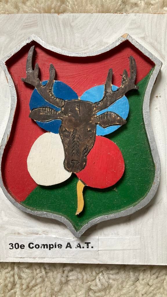KNIL 30e Compagnie A.A.T., Verzamelen, Militaria | Algemeen, Ophalen of Verzenden, Landmacht, Nederland, Embleem of Badge