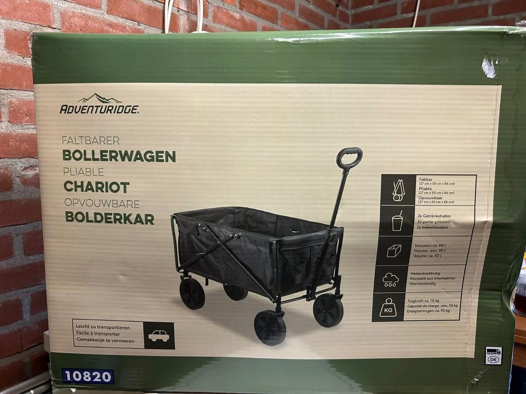 Bolderkar nieuw, Ophalen
