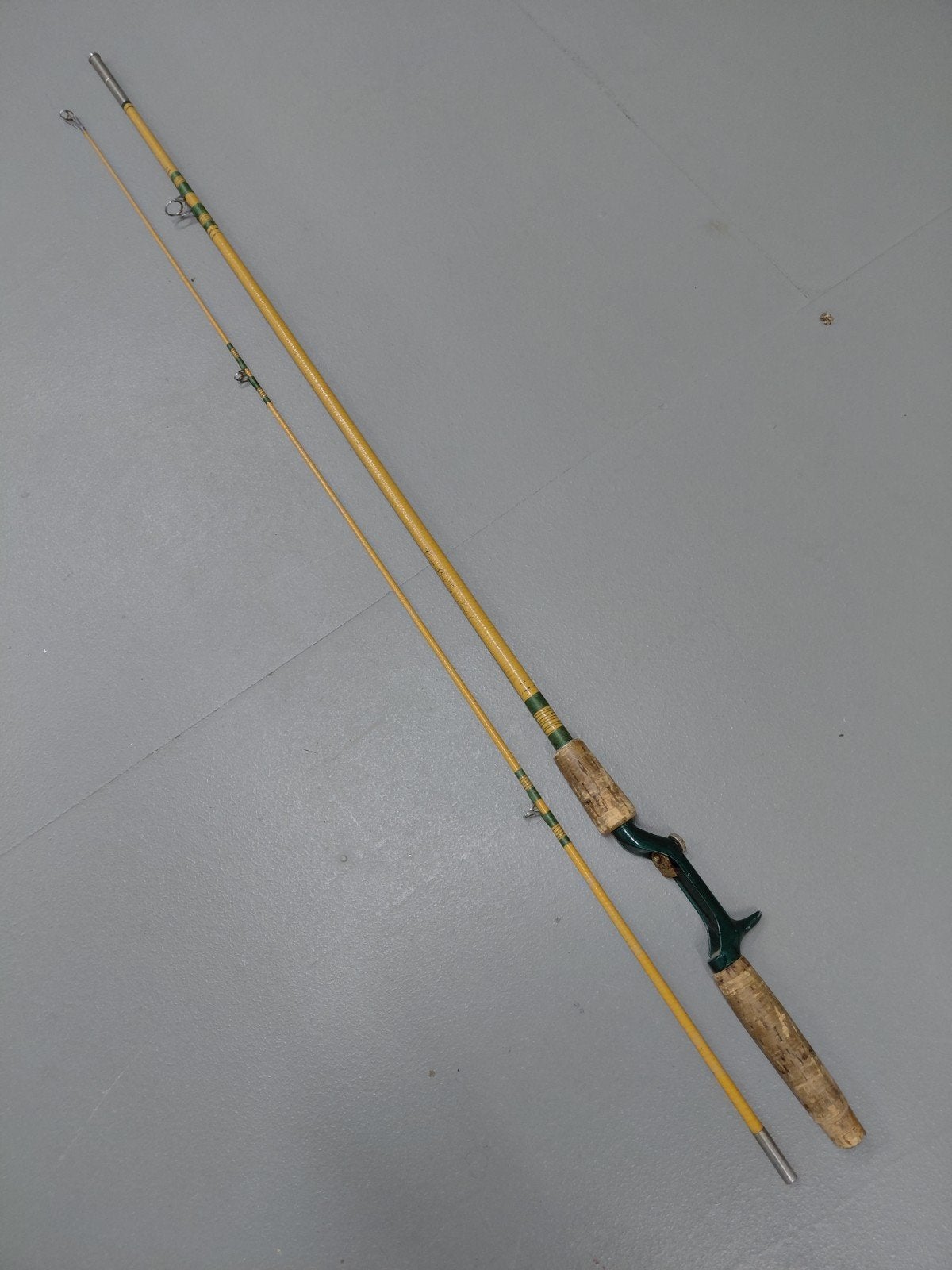 Klassieke True Temper 802 USA baitcaster 6'2" jr.'60/'70, Ophalen of Verzenden, Gebruikt, Werphengel