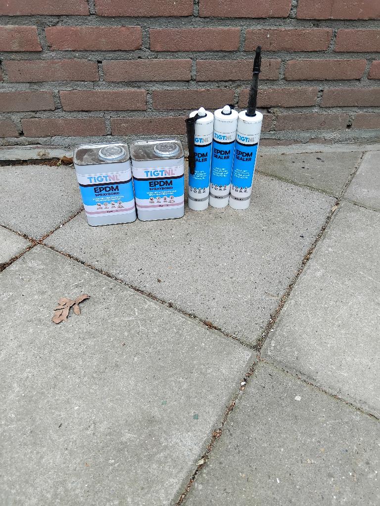 Te koop epdm lijm plus kit, Ophalen, Overige materialen, Zwart, Overige typen