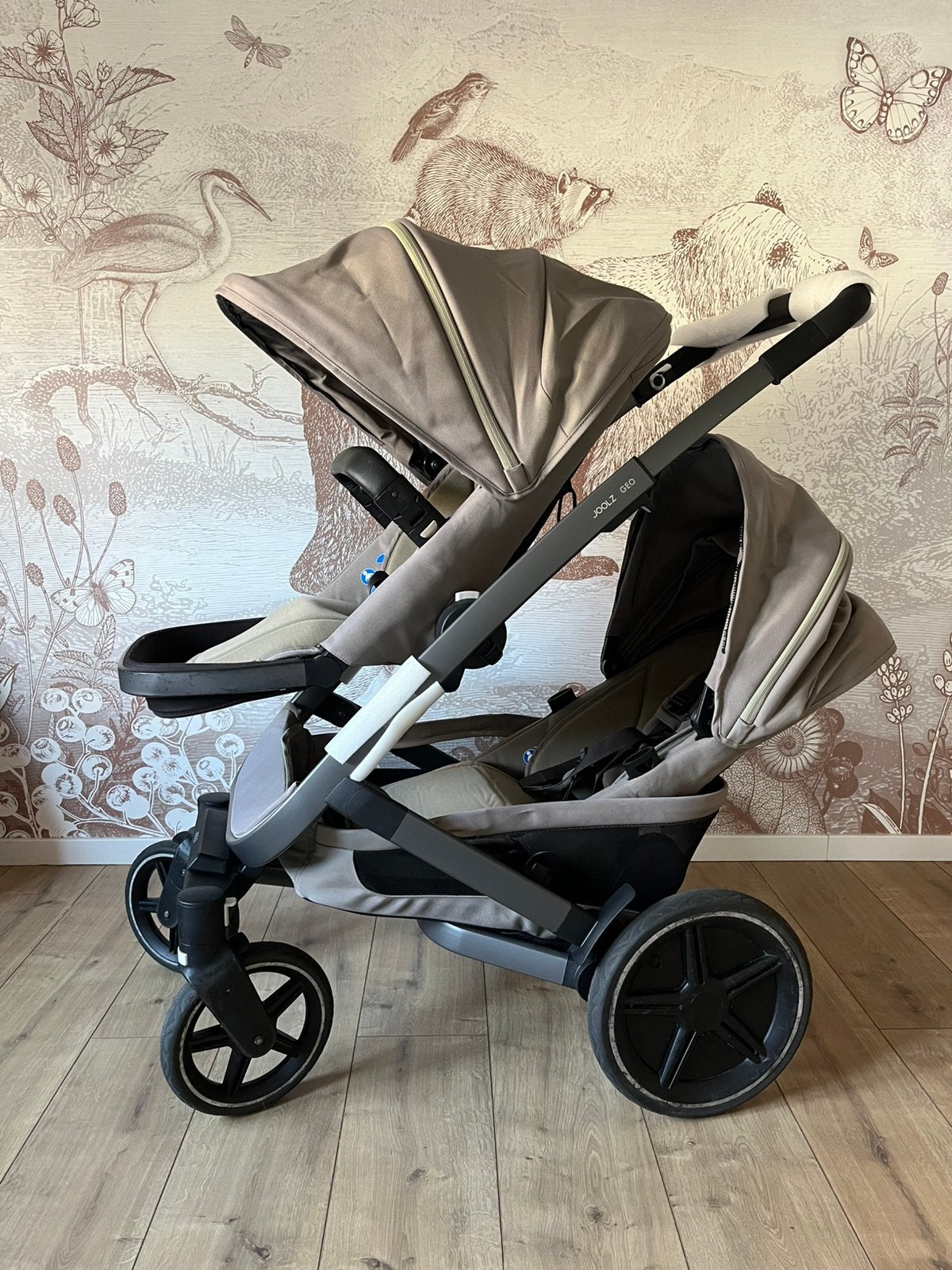 Joolz Geo 3 duo kinderwagen - sage green, Ophalen, Zo goed als nieuw, Overige merken