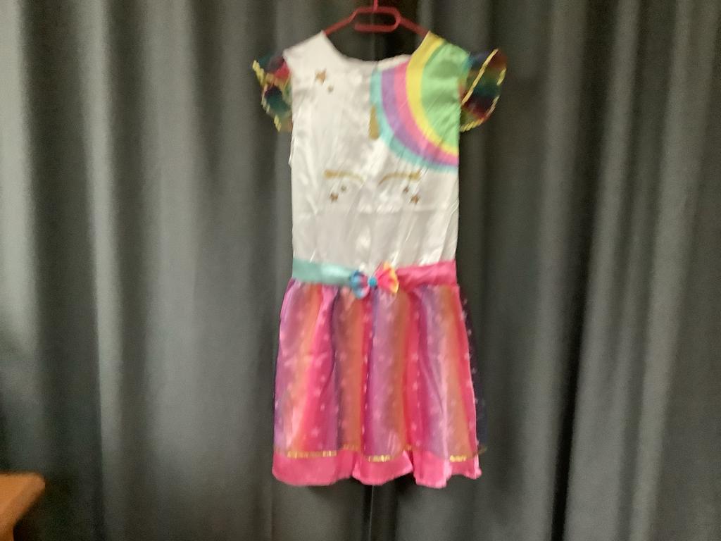 Unicorn verkleed jurk, Ophalen of Verzenden, Gebruikt, 122 t/m 128, Meisje