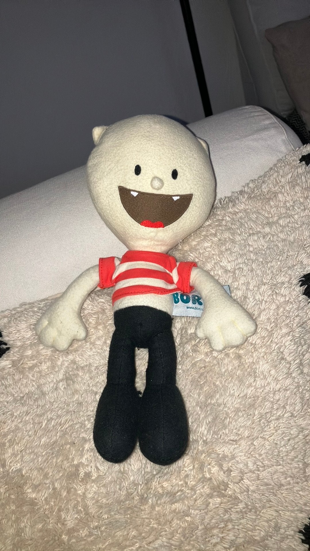 Borre knuffel, Kinderen en Baby's, Speelgoed | Knuffels en Pluche, Overige typen, Ophalen of Verzenden, Zo goed als nieuw, Wasbaar