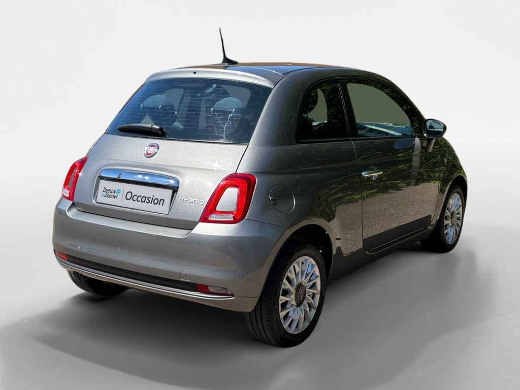 Fiat 500 1.0 Hybrid Cult Airco , lichtmetalen velgen 15" , n, Voorwielaandrijving, 12 maanden, Stof, Euro 6