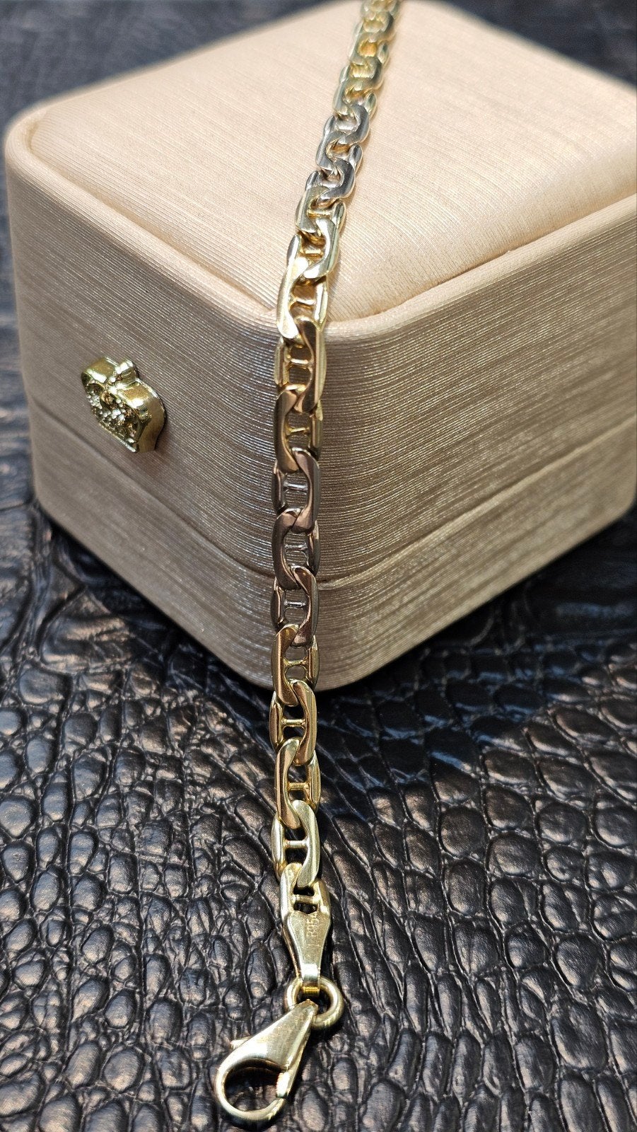 14k massiefe armband 19.5cm 8.5 gram