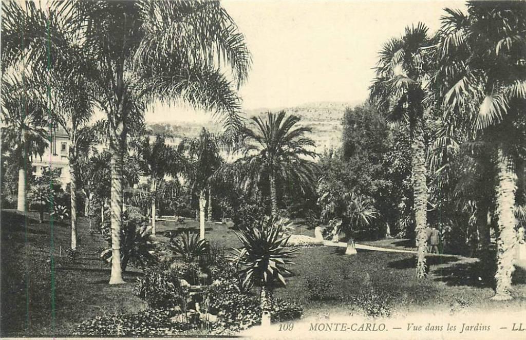381-451-019 Monte-Carlo Vue dans les Jardins, Verzenden, Voor 1920, Overig Europa