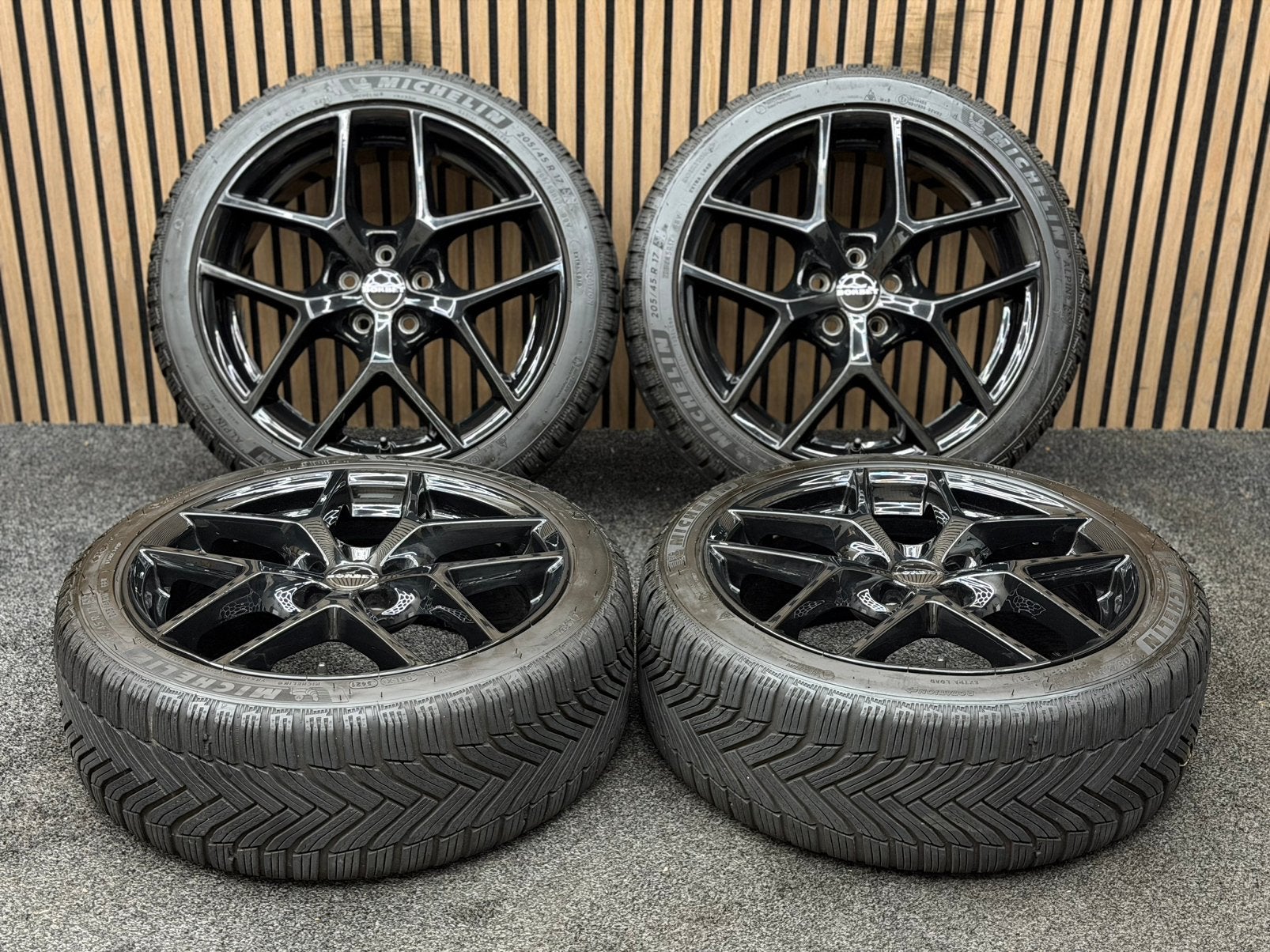 17 inch Borbet Y - Polo Fabia 5x100 ET45 Michelin 205/45/17, Auto-onderdelen, Banden en Velgen, Ophalen, ., Banden en Velgen, 17 inch