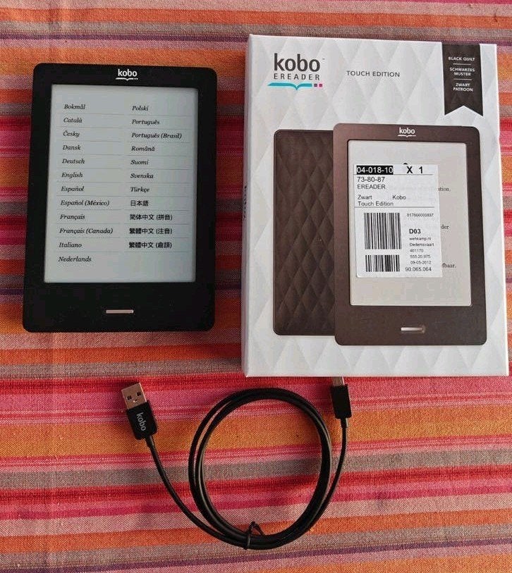 Kobo Touch Edition - Nette staat, incl. USB & verpakking, Computers en Software, E-readers, Gebruikt, Kobo, Ophalen of Verzenden