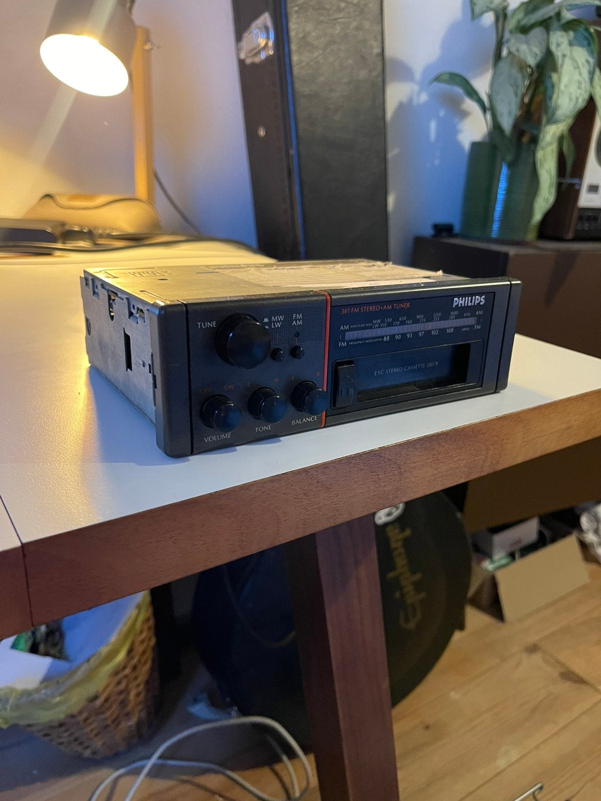 PHILIPS AM/FM Radio & Cassettespeler gereviseerd, Audio, Tv en Foto, Cassettedecks, Ophalen of Verzenden, Enkel, Philips