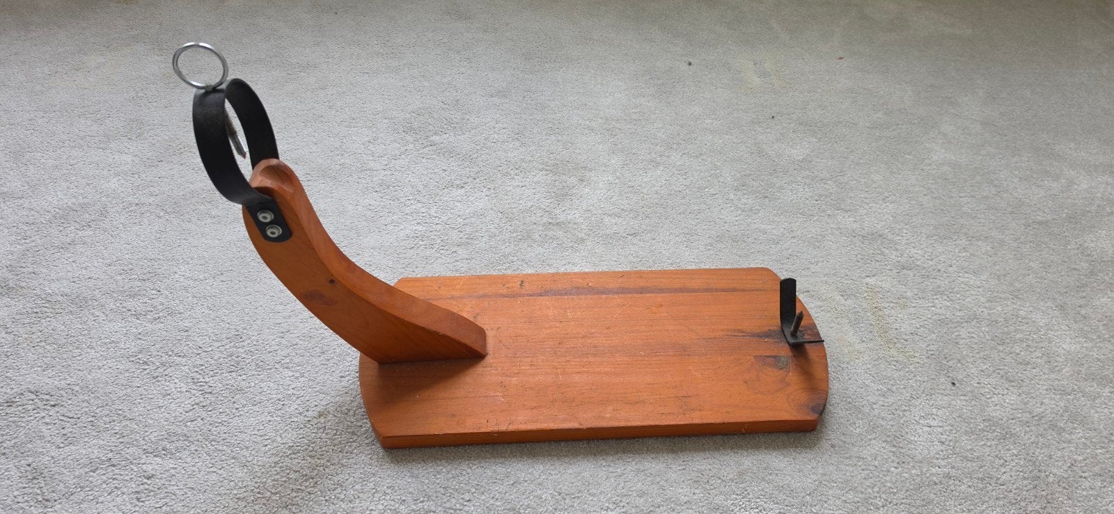 Houten hamhouder / jamonero voor Spaanse ham, Hout, Ophalen of Verzenden, Bruin, Overige typen
