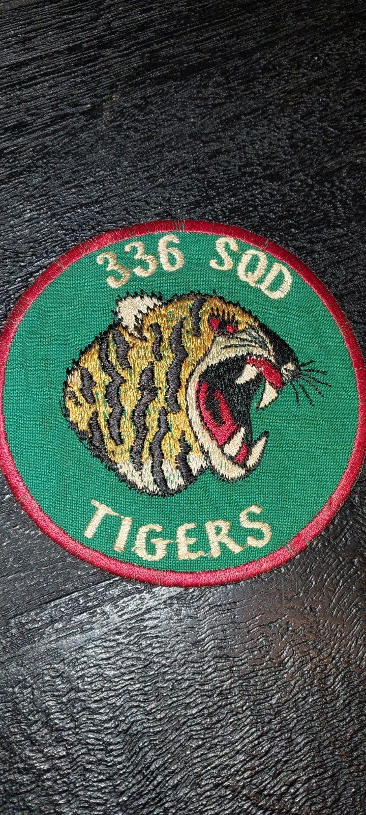 336th FIGHTER SQUADRON TIGERS HAT PATCH NATO Royal Norwegian, Ophalen of Verzenden, Luchtmacht, Amerika, Embleem of Badge