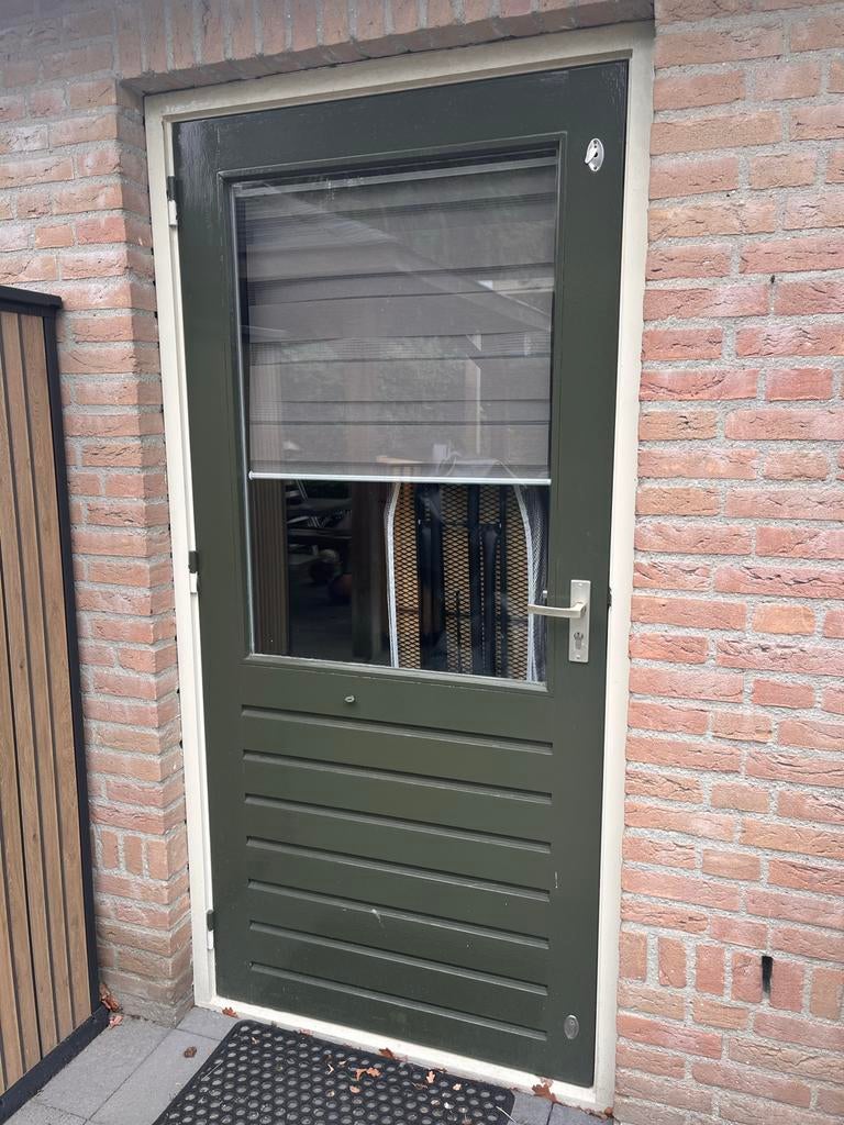 Achterdeur inclusief kozijn - zelf demonteren vanaf mei, Doe-het-zelf en Verbouw, Deuren en Horren, Gebruikt, 80 tot 100 cm, Ophalen of Verzenden