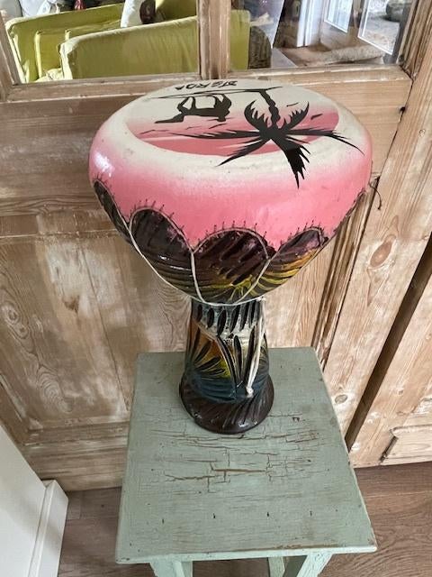 Djembe. Traditionele Afrikaanse handtrommel aardewerk., Muziek en Instrumenten, Percussie, Ophalen, Gebruikt, Overige soorten