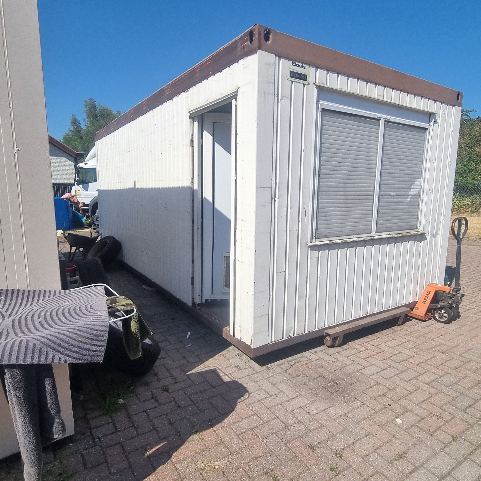 Unit bouwkeet kantoor  buro schuur, Ophalen, Gebruikt, Schuur, Zonder ramen