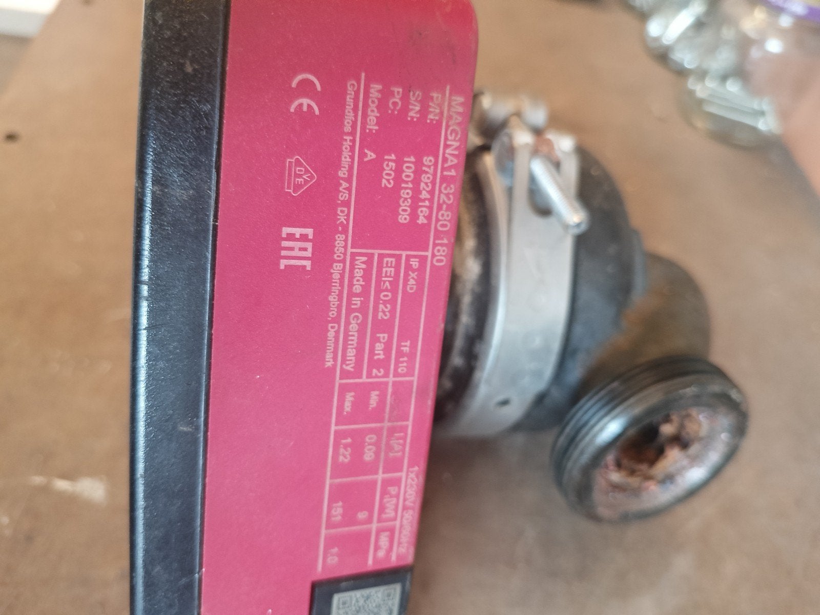 Grundfos MAGNA1 32-80 180 Circulatiepomp, Ophalen, Gebruikt, Elektrisch, Overige typen