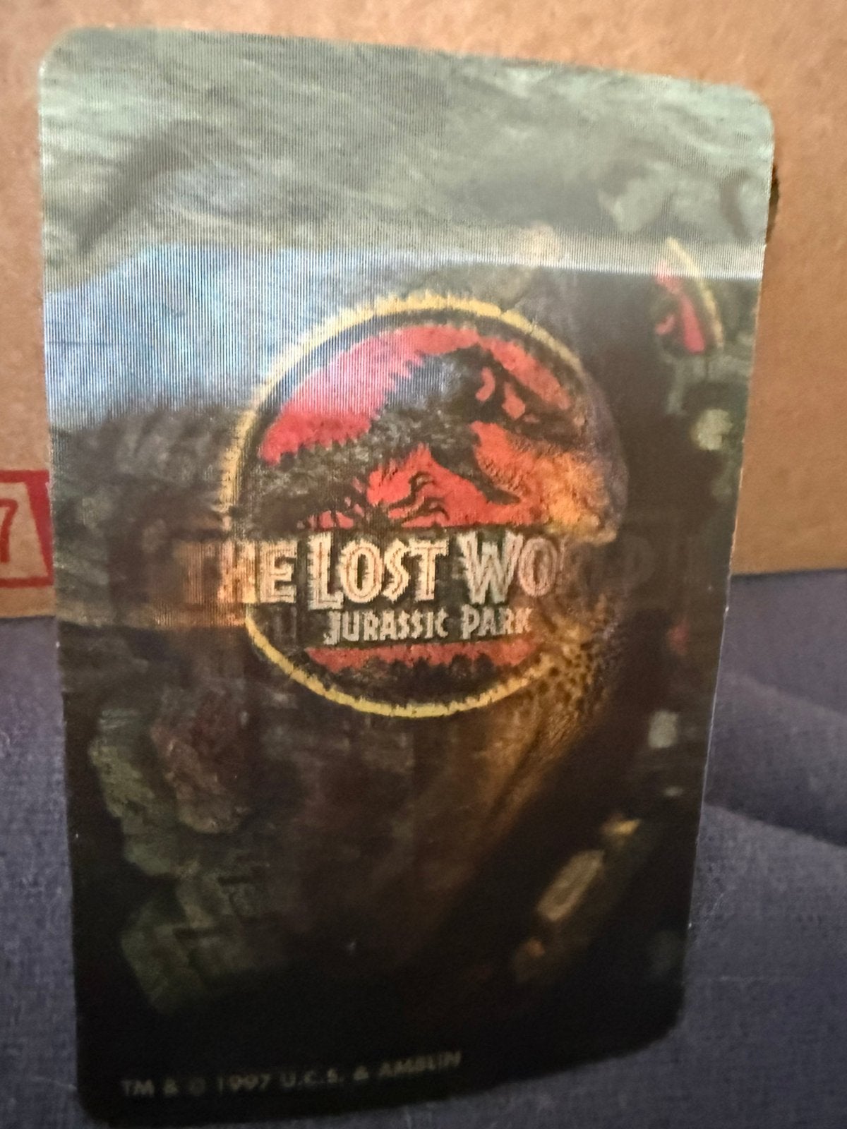 Jurassic park the lost world 3D kaart, Verzamelen, Ophalen of Verzenden, Zo goed als nieuw, Foto of Kaart