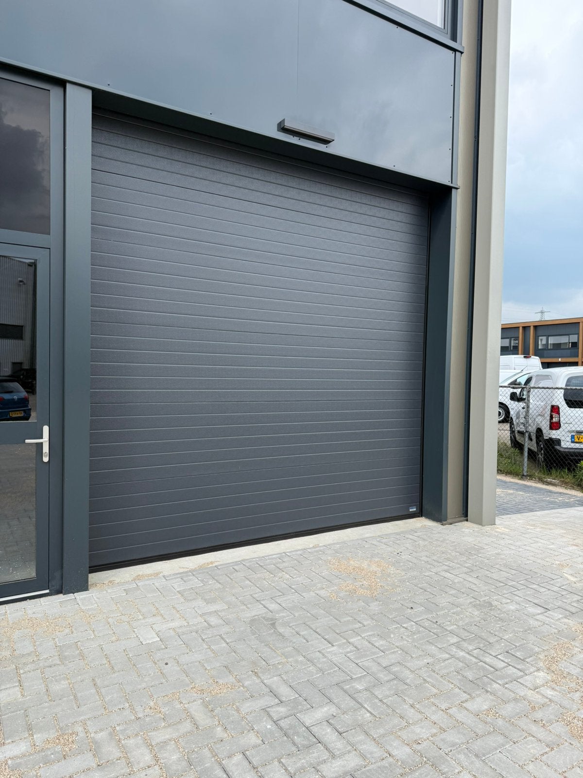 Elektrische overheaddeur garagedeur 3,5 x 3,5m, Ophalen, Garagedeur, Zo goed als nieuw, 120 cm of meer